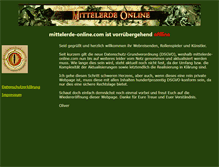 Tablet Screenshot of mittelerde-online.com